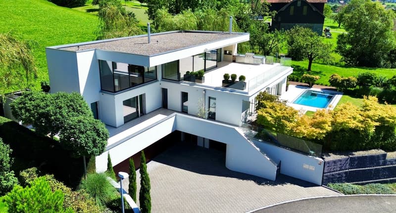Exklusive 8.5-Zimmer-Villa mit Pool und Seeblick in Arth (1)