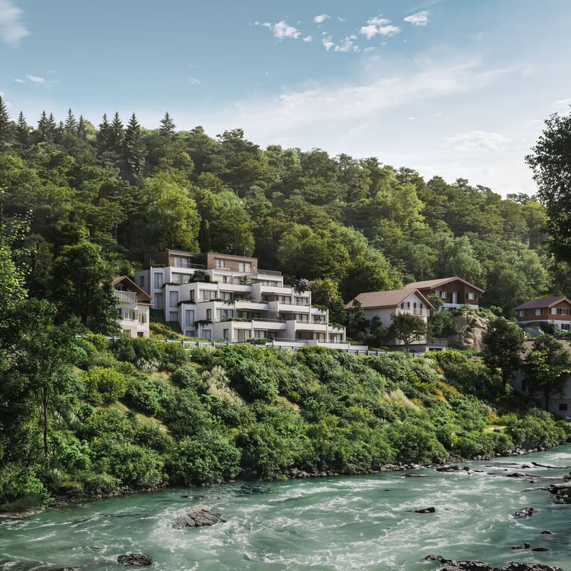 Exklusive 4.5-Zimmer-Terrassenwohnung mit traumhafter Aussicht in Grellingen (2)