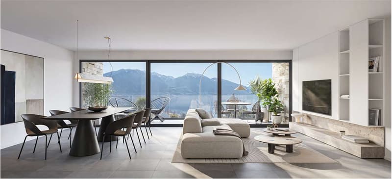 Attico di lusso 8.5 NUOVO Minusio vista lago
