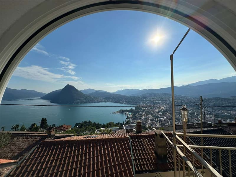 Casa indipendente con meravigliosa vista lago nel cuore di Aldesago (11)