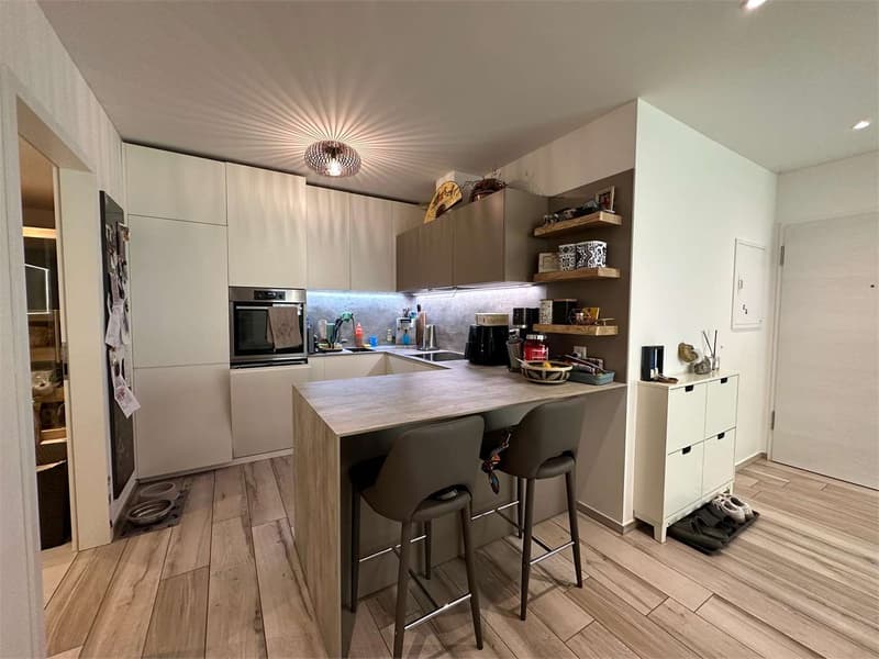Raffinato appartamento 3.5 locali con giardino privato a Sorengo (6)