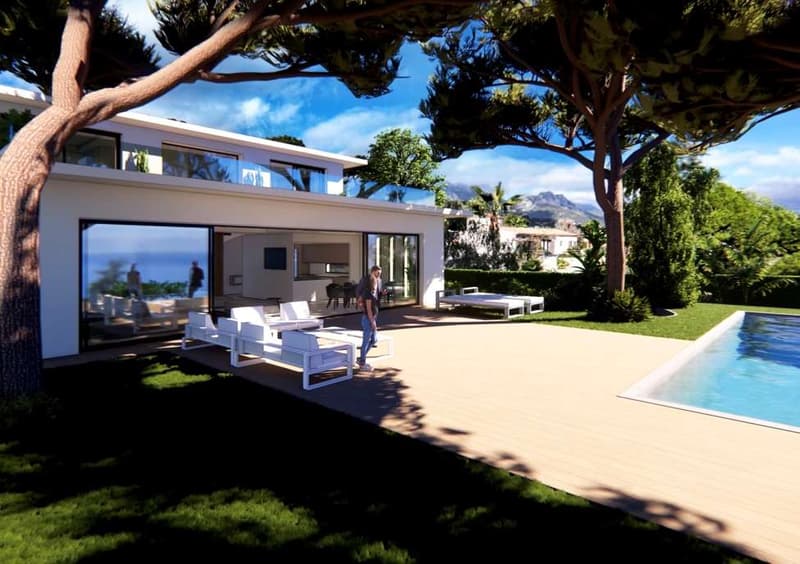 Roquebrune Cap Martin, villa contemporanea con vista mare e piscina (4)