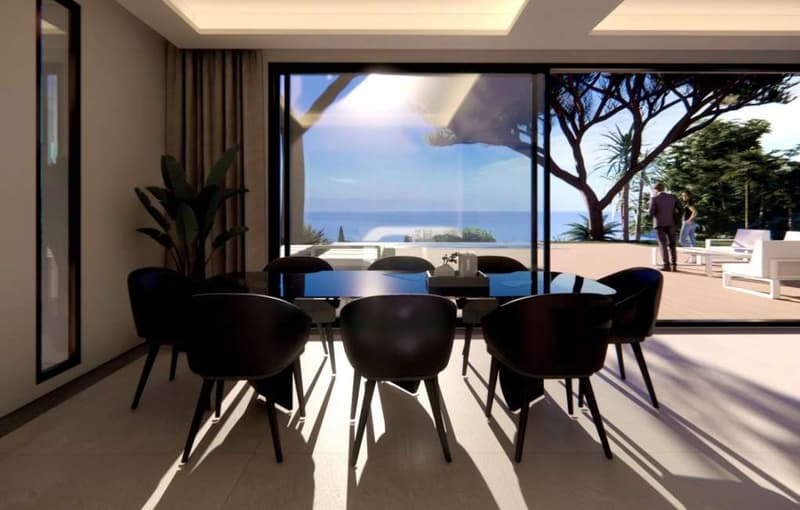 Roquebrune Cap Martin, villa contemporanea con vista mare e piscina (6)