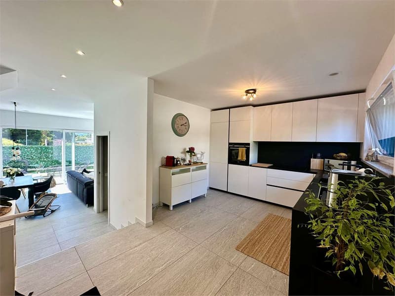 Villa contigua moderna con giardino privato ad Arzo, standard minergie (5)