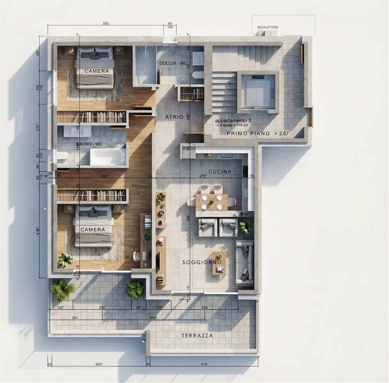 Residenza di pregio a Comano, Vendesi Appartamento 3.5 con giardino (2)