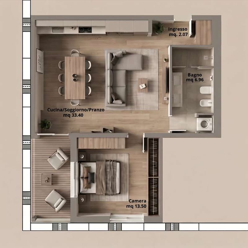 Appartamenti 2.5 locali - Nuova Residenza Corner 6600 (9)