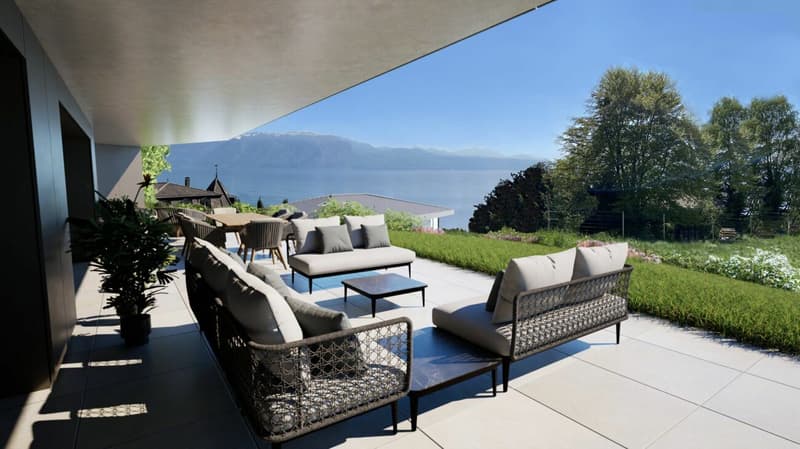 Superbe duplex avec vue sur le lac Léman (13)