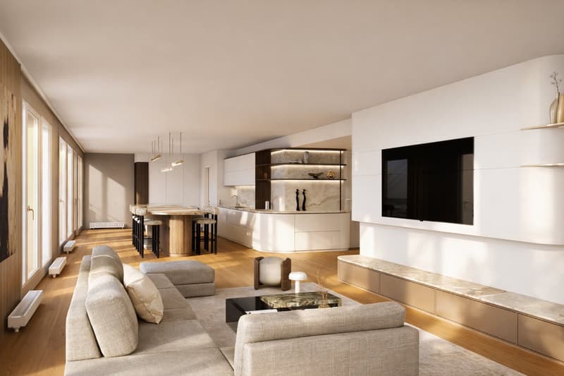 Unique penthouse with rooftop and swimming pool and amazing view on the lake and the Jet d’Eau (8)