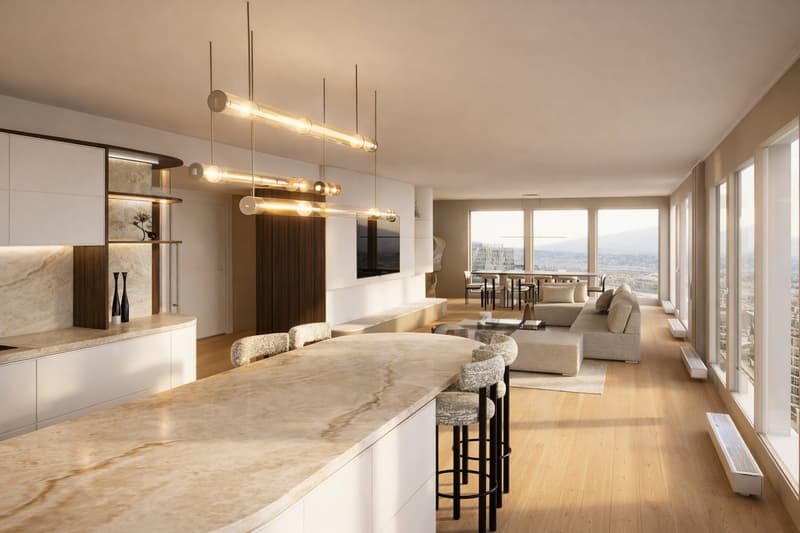 Unique penthouse with rooftop and swimming pool and amazing view on the lake and the Jet d’Eau (6)