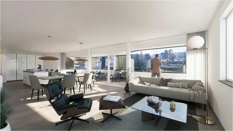 NOUVELLE CONSTRUCTION - 3EME ETAGE - VUE LAC ET ALPES (1)