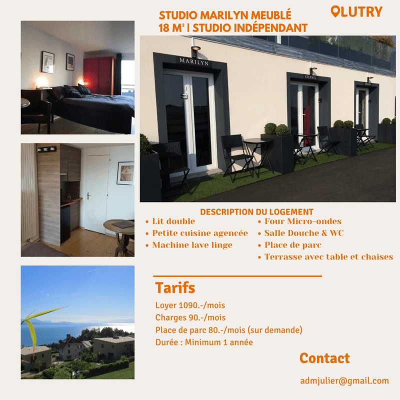 Studio moderne avec terrasse à La Conversion (1)