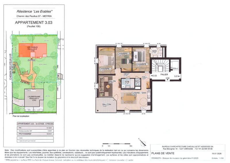 3 bedrooms, living room, kitchen, dining room, 2 bathrooms, balcony, storage