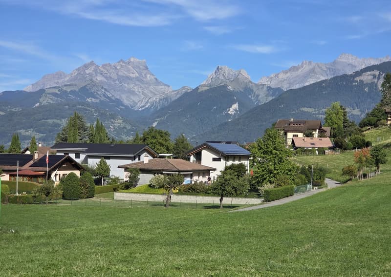 Maison individuelle moderne de 5.5 pièces à Choëx avec vue panoramique sur les montagnes (4)