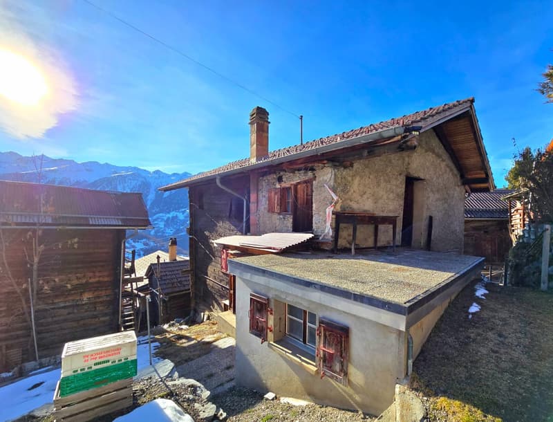 Maison villageoise authentique de 2 appartements à rénover à St-Martin (Val d’Hérens) (2)