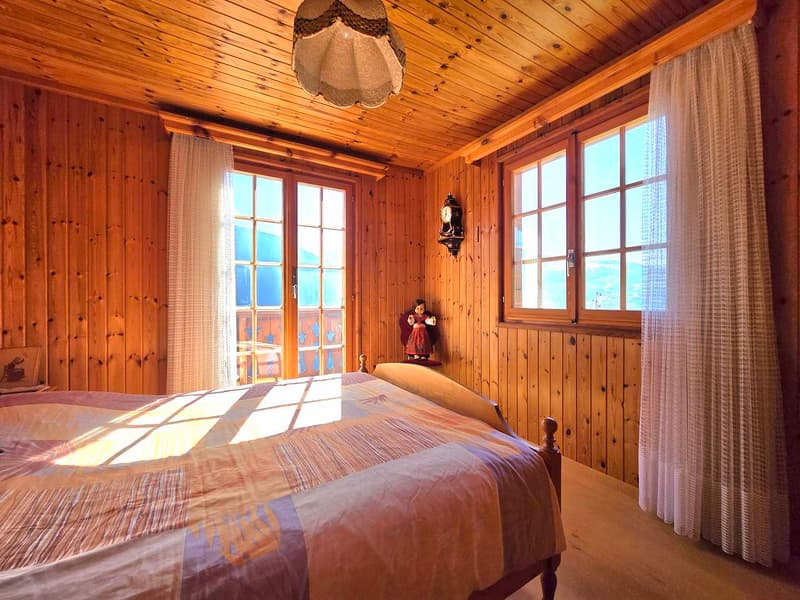 Magnifique chalet familial de 2 appartements. Annexes, extérieur, soleil et vue, Val d’Hérens (26)