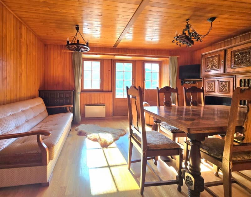 Charmant appartement à Eison (Val d’Hérens) avec vue, grand jardin et garage (2)