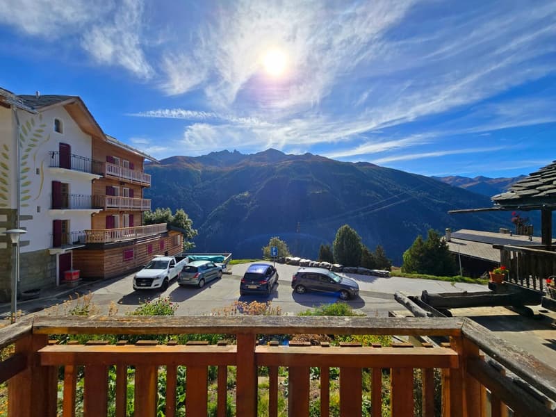 Charmant appartement à Eison (Val d’Hérens) avec vue, grand jardin et garage (1)