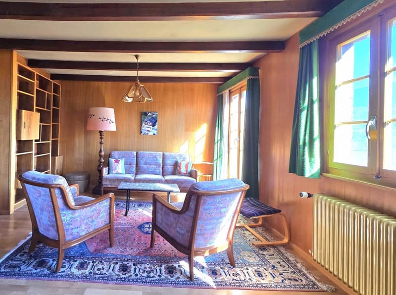 Grande maison familiale avec 2 appartements, surface commerciale, grange et extérieur à Hérémence (6)