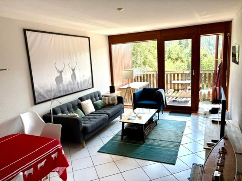 Charmant appartement de 3.5 pièces meublé à St-Cergue avec vue et balcon (6)