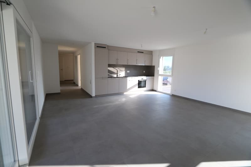 1er LOYER OFFERT ! Appartement neuf de 3.5 pièces avec balcon et vue sur les montagnes à Saxon (4)
