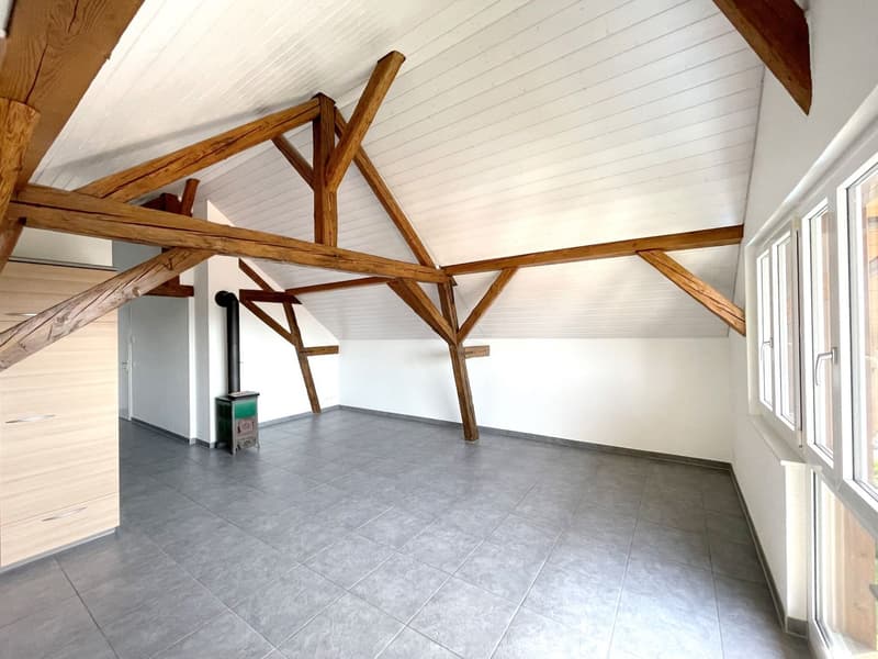 Grosse, charmante Dachwohnung mit Balkon und Aussicht (4)
