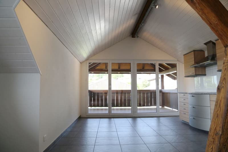 Grosse, charmante Dachwohnung mit Balkon und Aussicht (2)