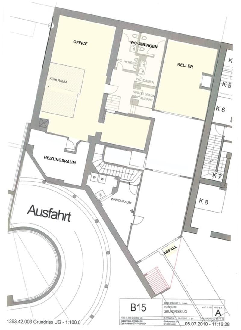 Grundriss Untergeschoss