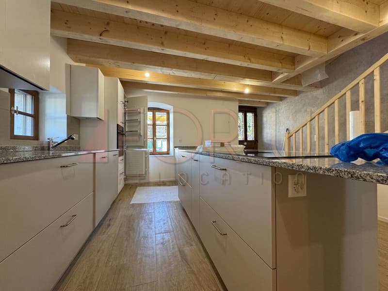 Ancienne ferme transformée en triplex de 5 pièces à Avusy (9)