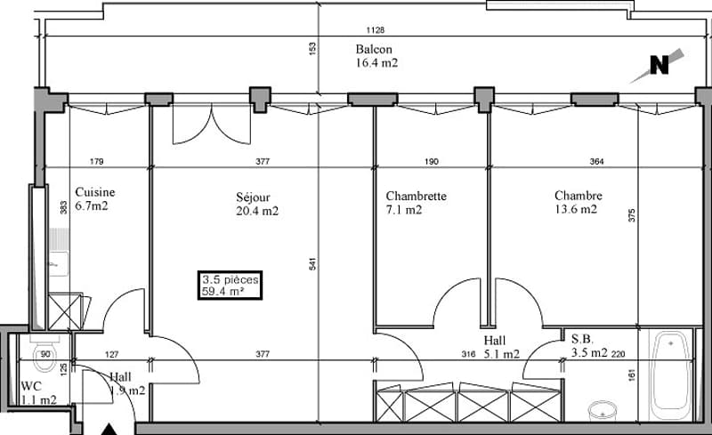 Appartement rénové de 3.5 pièces avec balcon au parc de Vermont (9)