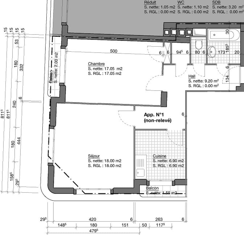 Bel appartement en angle de 3 pièces rafraîchi aux Pâquis (4)