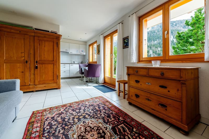 Chalet Le Nid à St-Luc – studio 30m2 avec grande terrasse à 200m des pistes (4)