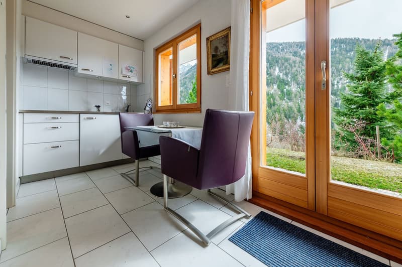 Chalet Le Nid à St-Luc – studio 30m2 avec grande terrasse à 200m des pistes (5)