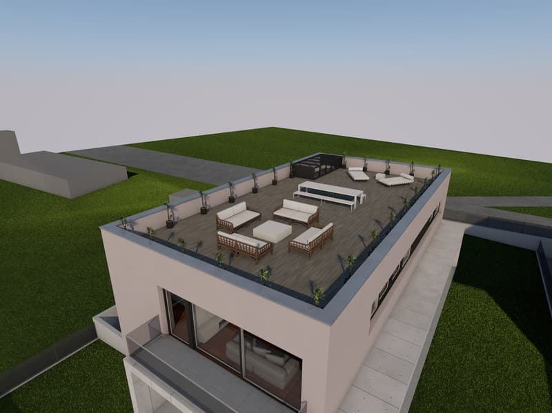 6.5 Zi.-Neubau Attika-Wohnung mit Dachterrasse Nahe Golfplatz (14) (4)