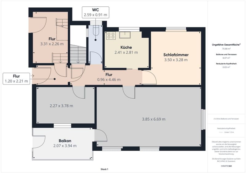 Very beautiful house with balcony, garden, far-reaching views, and development potential (9)
