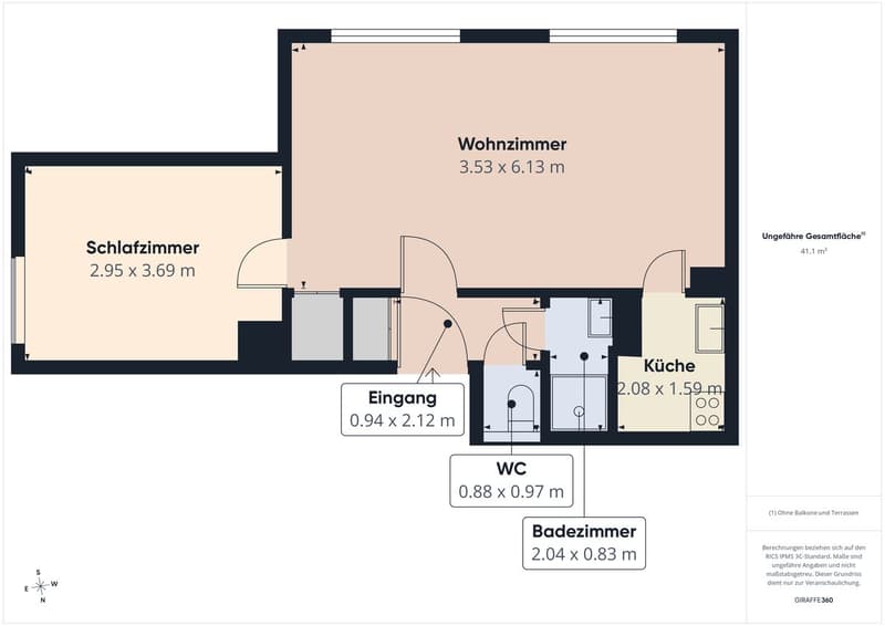 Gemütliche 2.5-Zimmer-Wohnung an zentraler Lage in Allschwil (6)