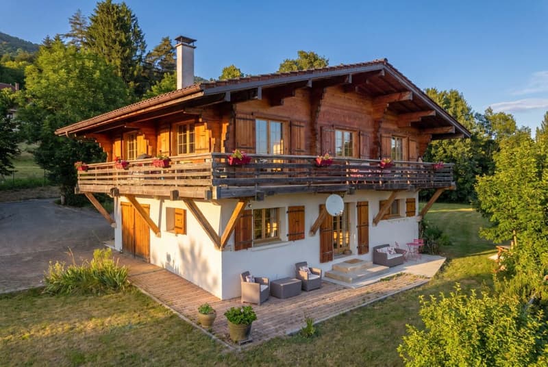 Chalet avec vue panoramique sur le Léman et les Alpes (10)