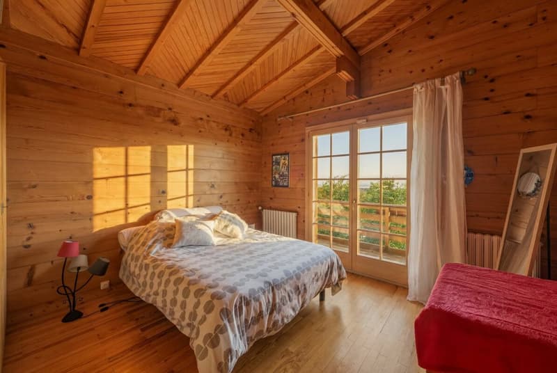 Chalet avec vue panoramique sur le Léman et les Alpes (5)
