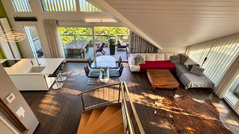 Superbe duplex en attique au coeur de Mies (1)