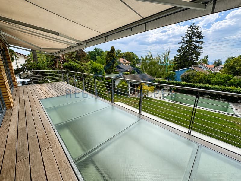 À reprendre - Élégant appartement meublé de 3,5 pièces avec vaste terrasse à Genthod (8)