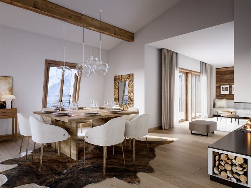 Magnifique Appartement T4 avec Vue Imprenable sur le Mont-Blanc à Chamonix (4)