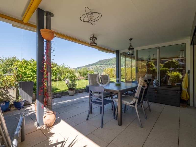 Spacieux appartement -  terrasse, jardin  vue dégagée sur le Moléson (7)