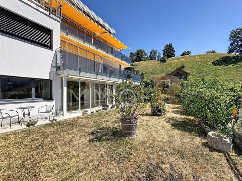 Spacieux appartement - terrasse, jardin vue dégagée sur le Moléson (13)