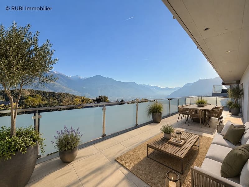 Splendide appartement de standing avec vue panoramique sur les montagnes et la Vallée (3)