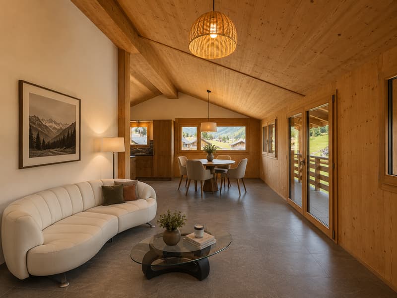 Ancien raccard transformé en chalet d'habitation — rénovation intégrale 2022 (2)