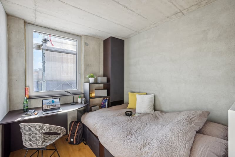 Modern Student Room at Le Lumen – All-Inclusive Living in Crissier (2)