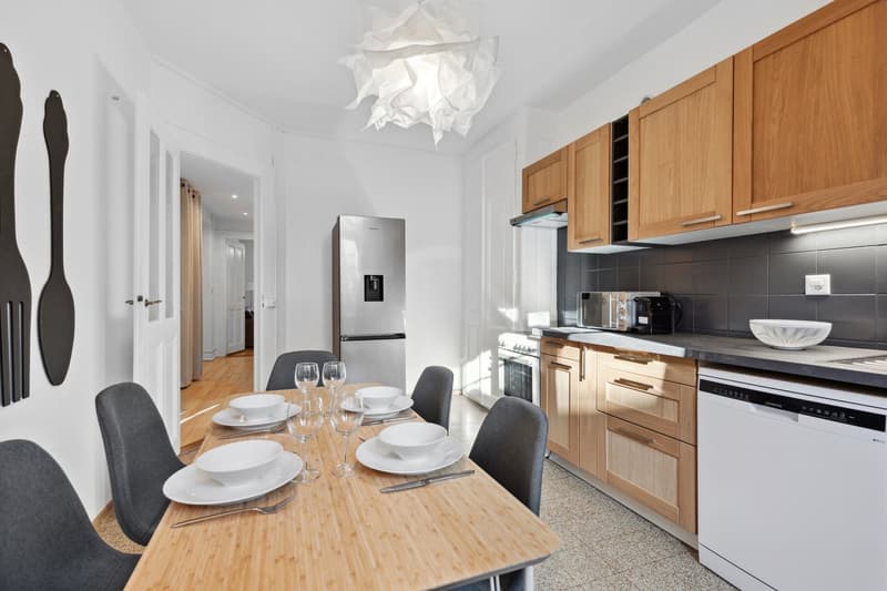 Charming Furnished 1-Bedroom Apartment with High Ceilings near Cornavin Station – Servette, Geneva (6)
