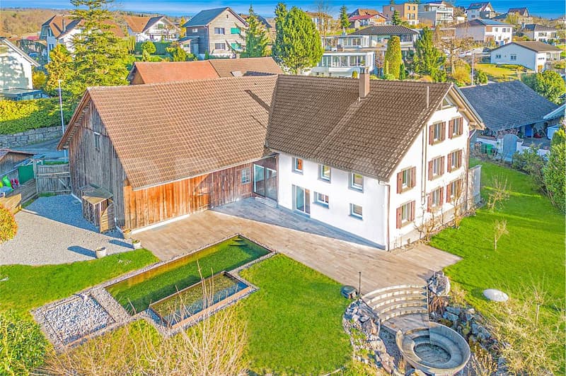 Stilvoll gepflegtes 6 Zimmer-Haus mit Naturpool und grossem Garten (1)