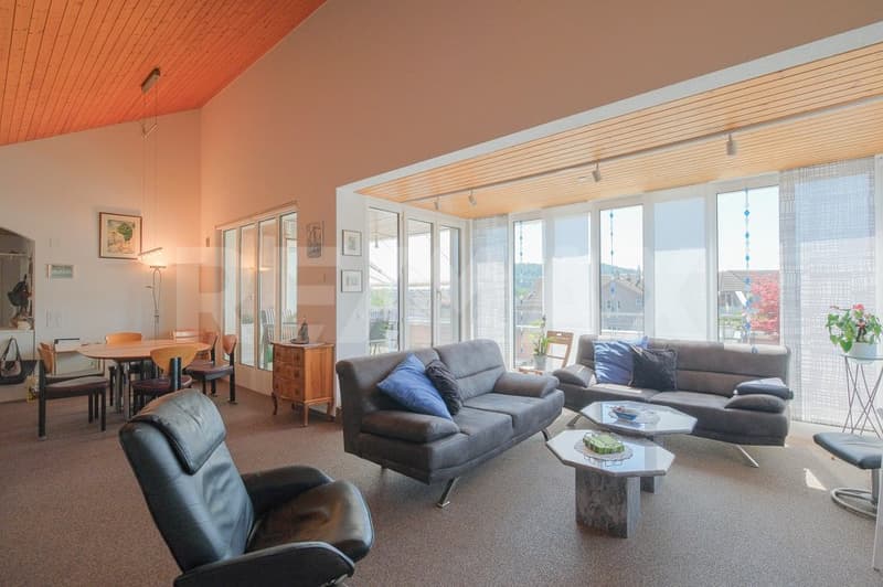 Sonnenterrasse mit Aussicht - 3.5 (4.5) Zimmer-Dachmaisonette-Wohnung (3)