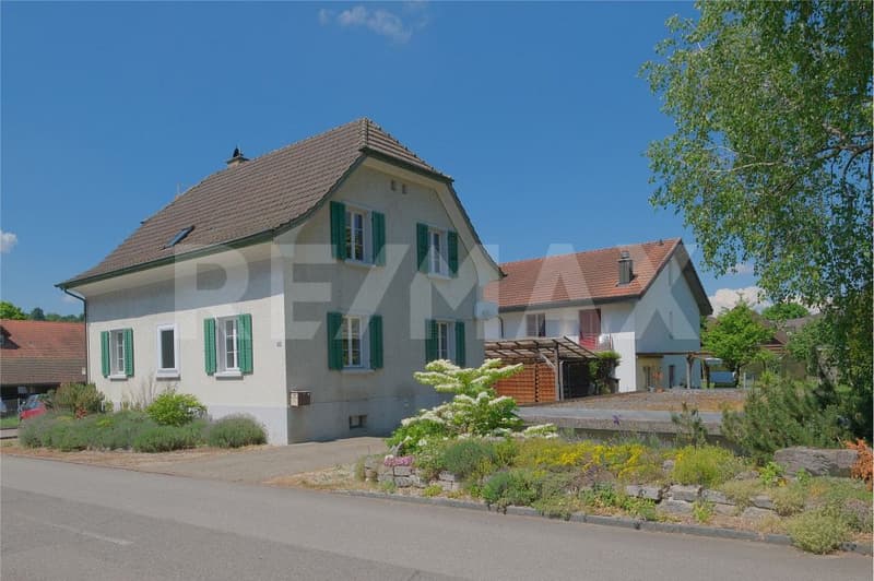 Freistehendes 4.5 Zimmer-Haus mit vielseitigem Nebengebäude (1)