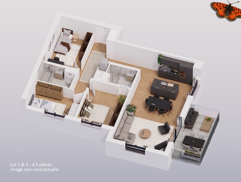 Magnifique appartement de 4½ pièces à Lentigny (7)